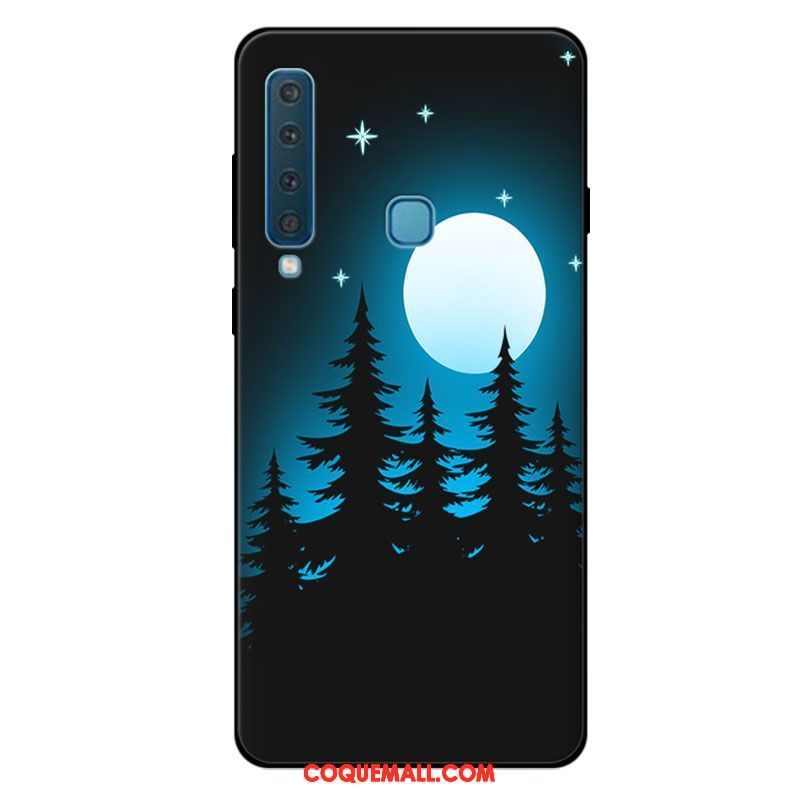 Étui Samsung Galaxy A9 2018 Fluide Doux Frais Incassable, Coque Samsung Galaxy A9 2018 Silicone Vert