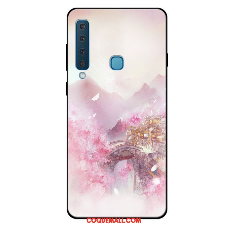 Étui Samsung Galaxy A9 2018 Fluide Doux Frais Incassable, Coque Samsung Galaxy A9 2018 Silicone Vert