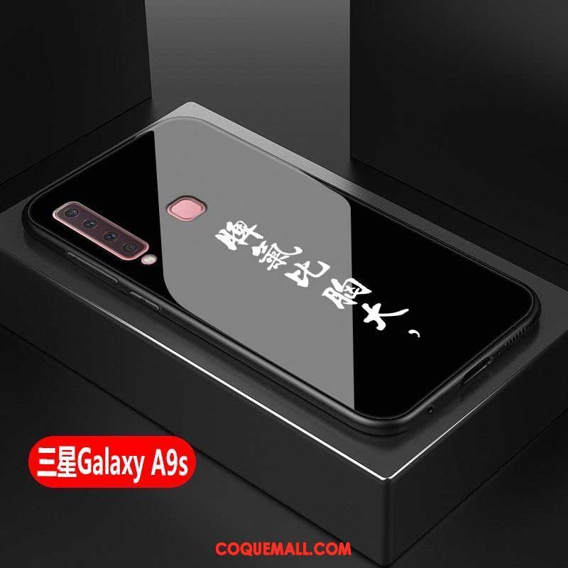 Étui Samsung Galaxy A9 2018 Incassable Verre Blanc, Coque Samsung Galaxy A9 2018 Tout Compris Étoile