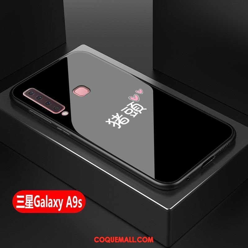 Étui Samsung Galaxy A9 2018 Incassable Verre Blanc, Coque Samsung Galaxy A9 2018 Tout Compris Étoile