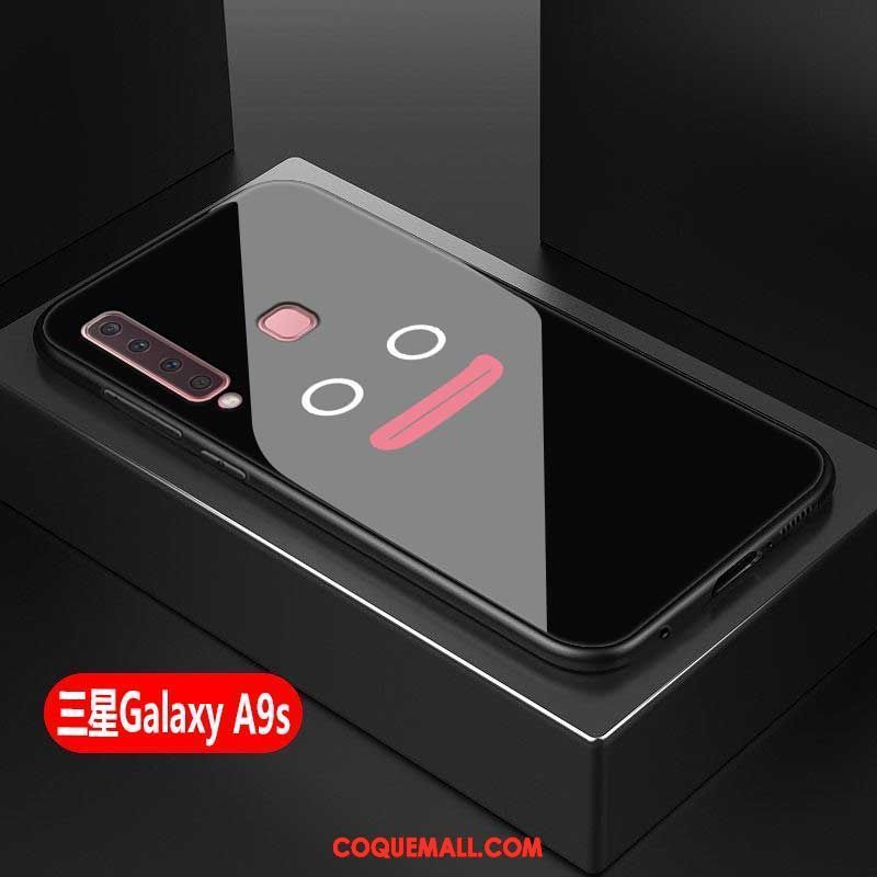 Étui Samsung Galaxy A9 2018 Incassable Verre Blanc, Coque Samsung Galaxy A9 2018 Tout Compris Étoile