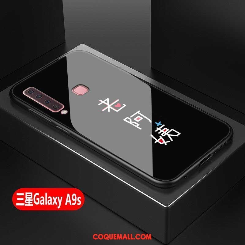 Étui Samsung Galaxy A9 2018 Incassable Verre Blanc, Coque Samsung Galaxy A9 2018 Tout Compris Étoile