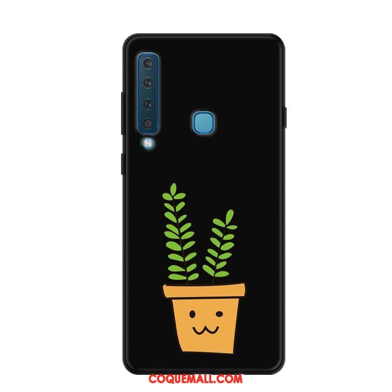 Étui Samsung Galaxy A9 2018 Noir Étoile Drôle, Coque Samsung Galaxy A9 2018 Protection Téléphone Portable