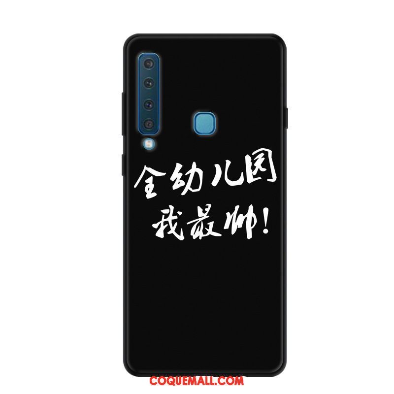 Étui Samsung Galaxy A9 2018 Noir Étoile Drôle, Coque Samsung Galaxy A9 2018 Protection Téléphone Portable