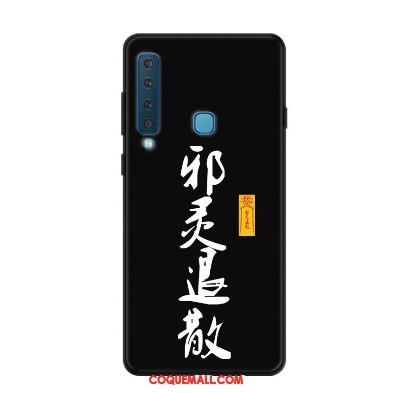 Étui Samsung Galaxy A9 2018 Noir Étoile Drôle, Coque Samsung Galaxy A9 2018 Protection Téléphone Portable