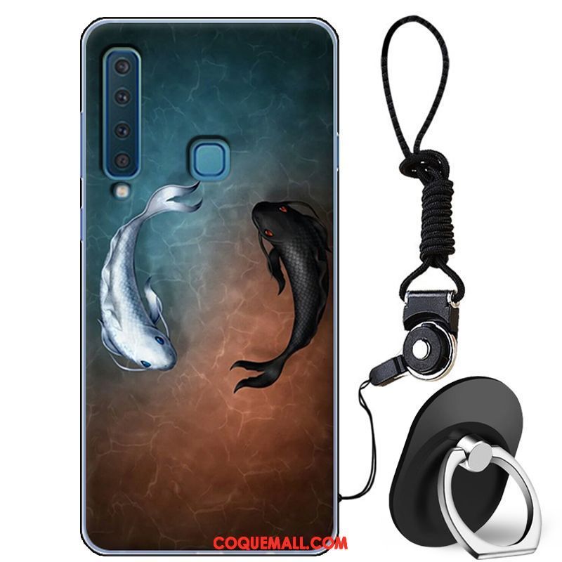 Étui Samsung Galaxy A9 2018 Personnalité Incassable Fluide Doux, Coque Samsung Galaxy A9 2018 Bleu Étoile