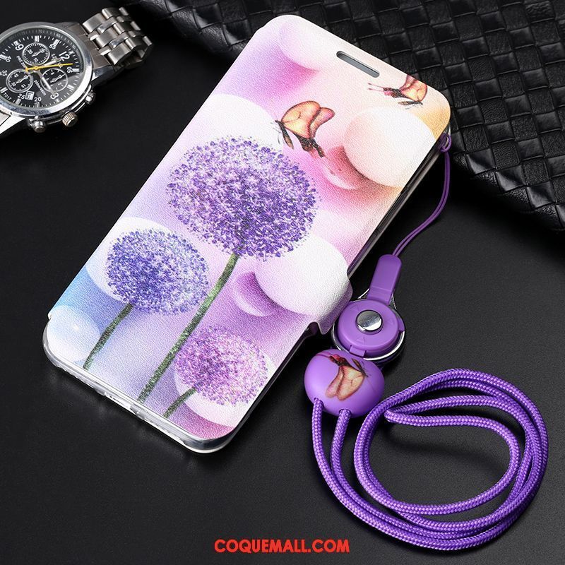 Étui Samsung Galaxy A9 2018 Protection Rose Étui En Cuir, Coque Samsung Galaxy A9 2018 Étoile Fluide Doux