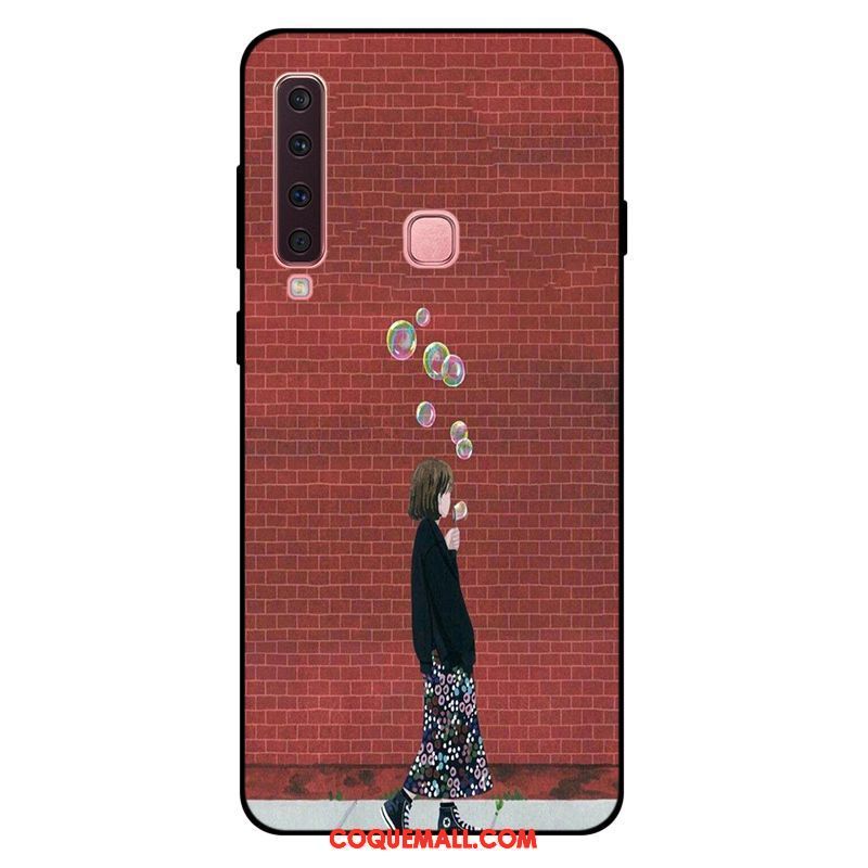 Étui Samsung Galaxy A9 2018 Tout Compris Protection Fluide Doux, Coque Samsung Galaxy A9 2018 Multicolore Art