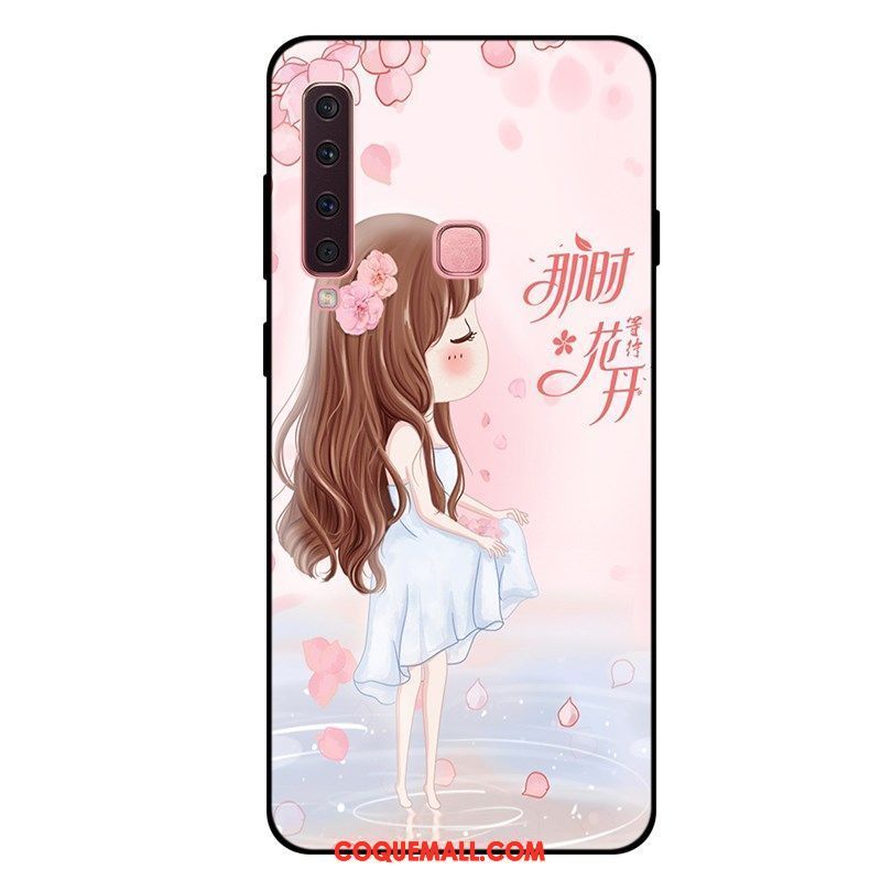 Étui Samsung Galaxy A9 2018 Tout Compris Rose Fluide Doux, Coque Samsung Galaxy A9 2018 Personnalisé Téléphone Portable