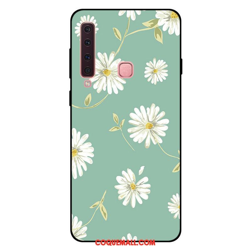 Étui Samsung Galaxy A9 2018 Vert Incassable Silicone, Coque Samsung Galaxy A9 2018 Protection Étoile