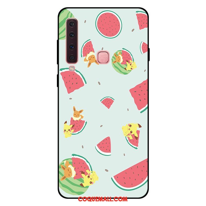 Étui Samsung Galaxy A9 2018 Vert Incassable Silicone, Coque Samsung Galaxy A9 2018 Protection Étoile