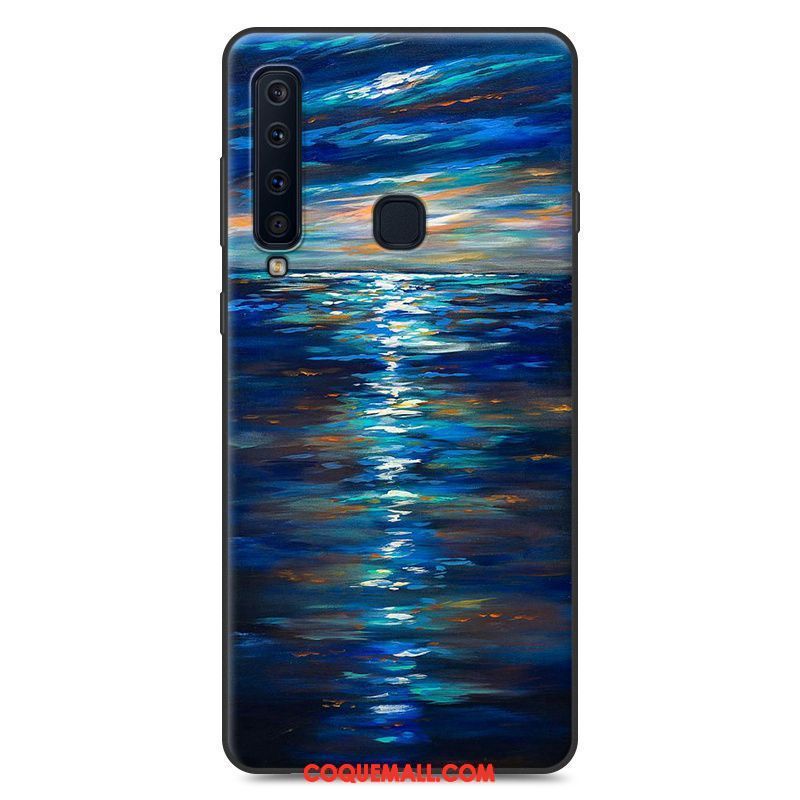 Étui Samsung Galaxy A9 2018 Violet Protection Incassable, Coque Samsung Galaxy A9 2018 Téléphone Portable Étoile