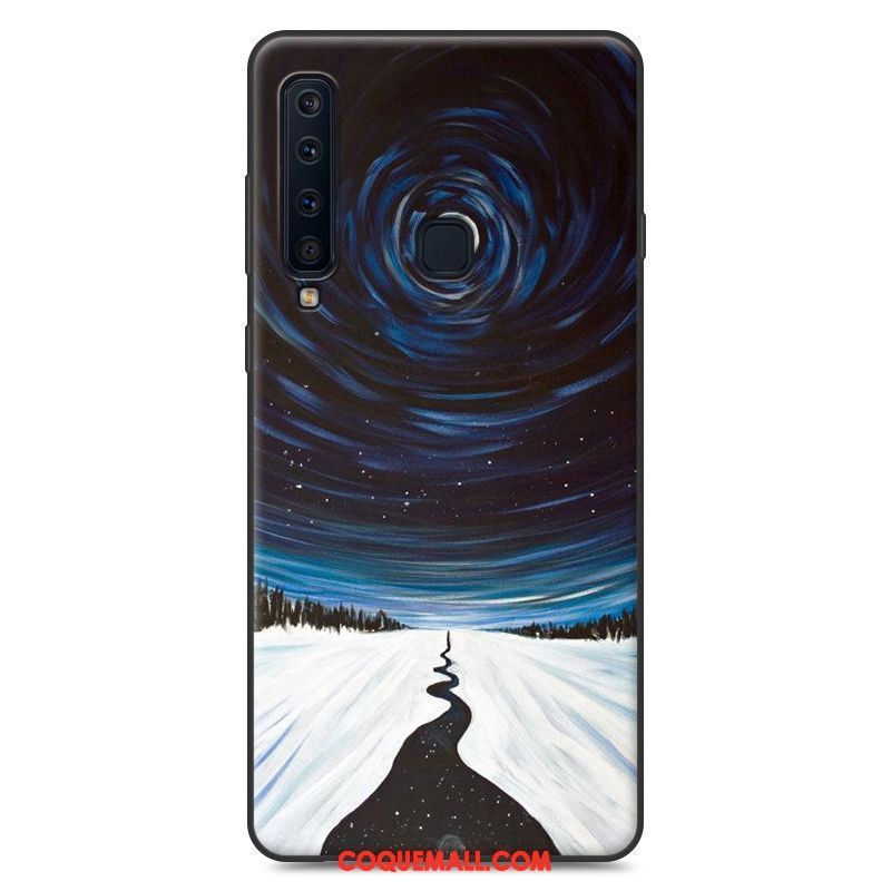 Étui Samsung Galaxy A9 2018 Violet Protection Incassable, Coque Samsung Galaxy A9 2018 Téléphone Portable Étoile