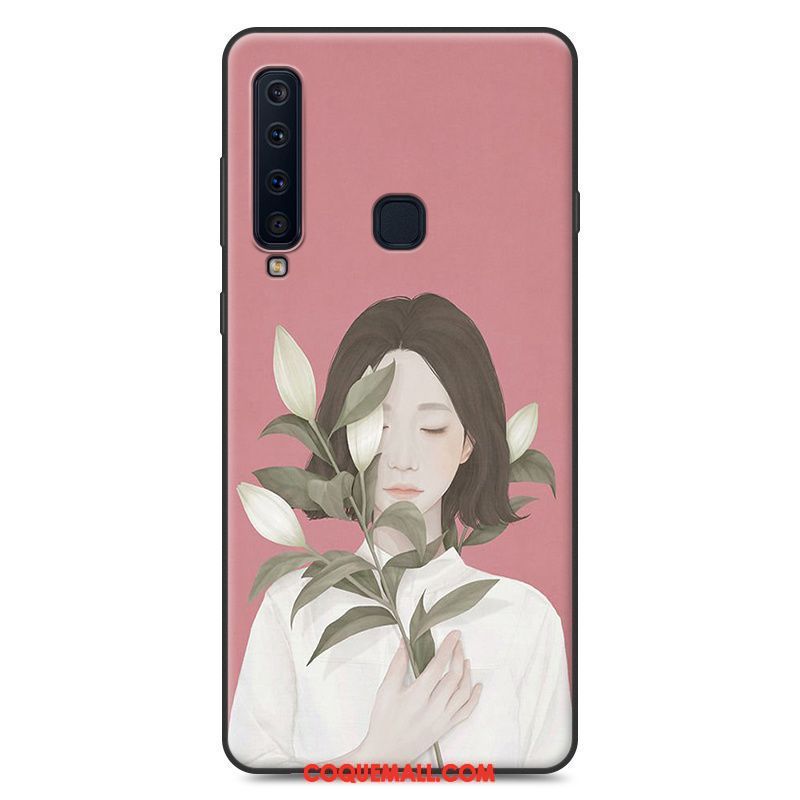 Étui Samsung Galaxy A9 2018 Étoile Bleu Fluide Doux, Coque Samsung Galaxy A9 2018 Charmant Incassable