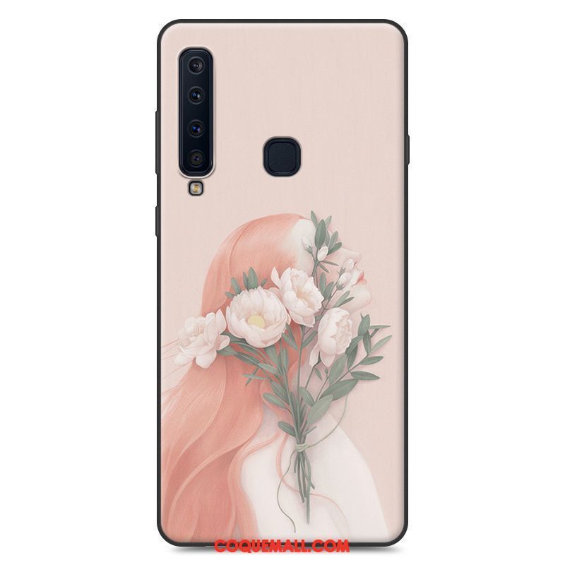 Étui Samsung Galaxy A9 2018 Étoile Bleu Fluide Doux, Coque Samsung Galaxy A9 2018 Charmant Incassable