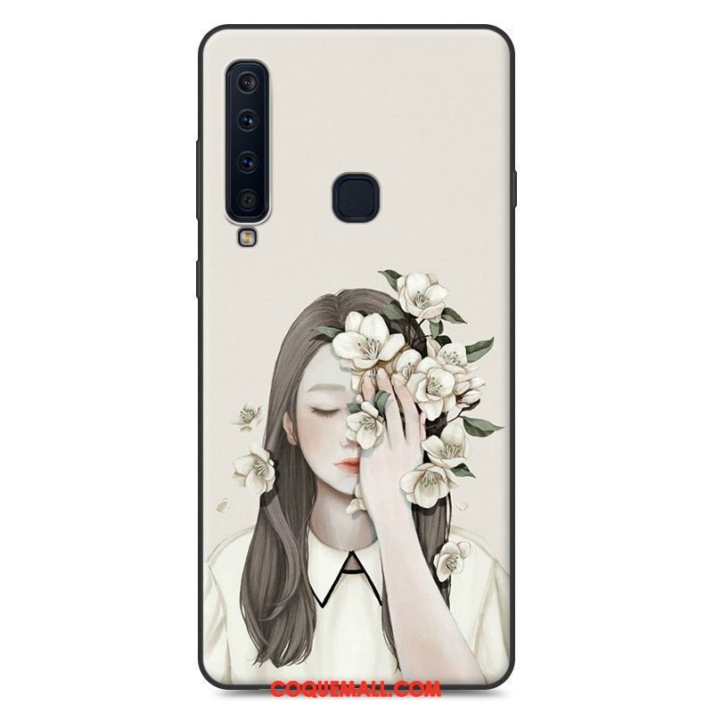 Étui Samsung Galaxy A9 2018 Étoile Bleu Fluide Doux, Coque Samsung Galaxy A9 2018 Charmant Incassable