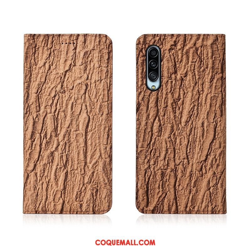 Étui Samsung Galaxy A90 5g Arbres Cuir Véritable Protection, Coque Samsung Galaxy A90 5g Téléphone Portable Incassable