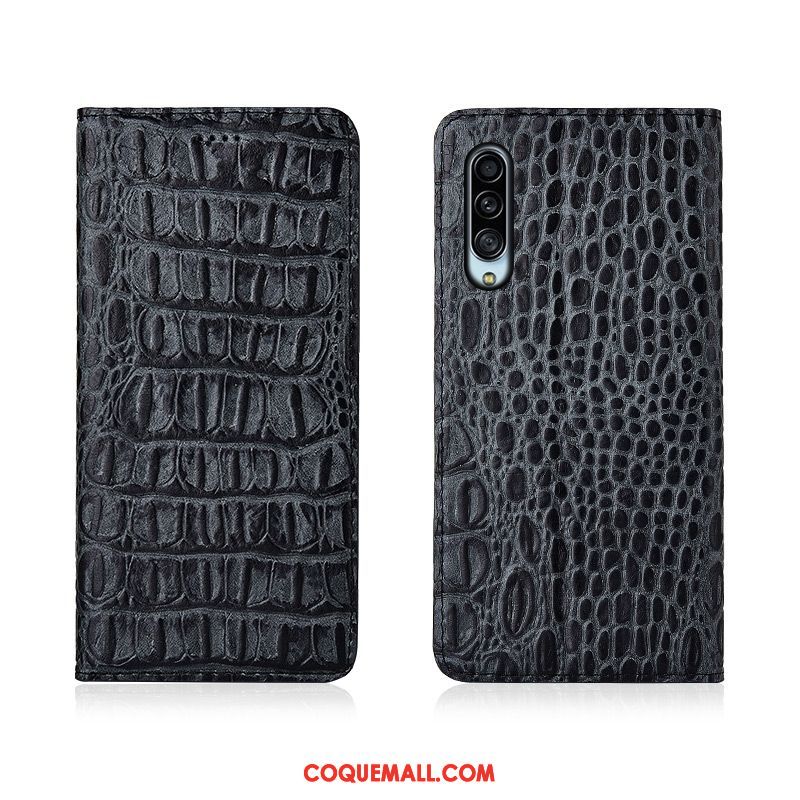 Étui Samsung Galaxy A90 5g En Cuir Kaki Marque De Tendance, Coque Samsung Galaxy A90 5g Cuir Véritable Silicone