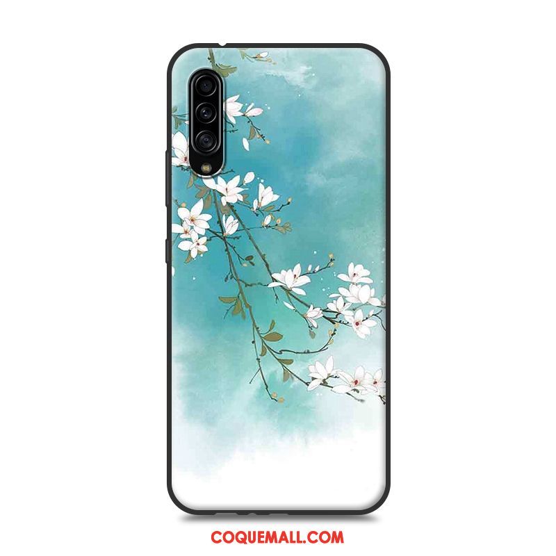 Étui Samsung Galaxy A90 5g Personnalité Silicone Style Chinois, Coque Samsung Galaxy A90 5g Rose Protection