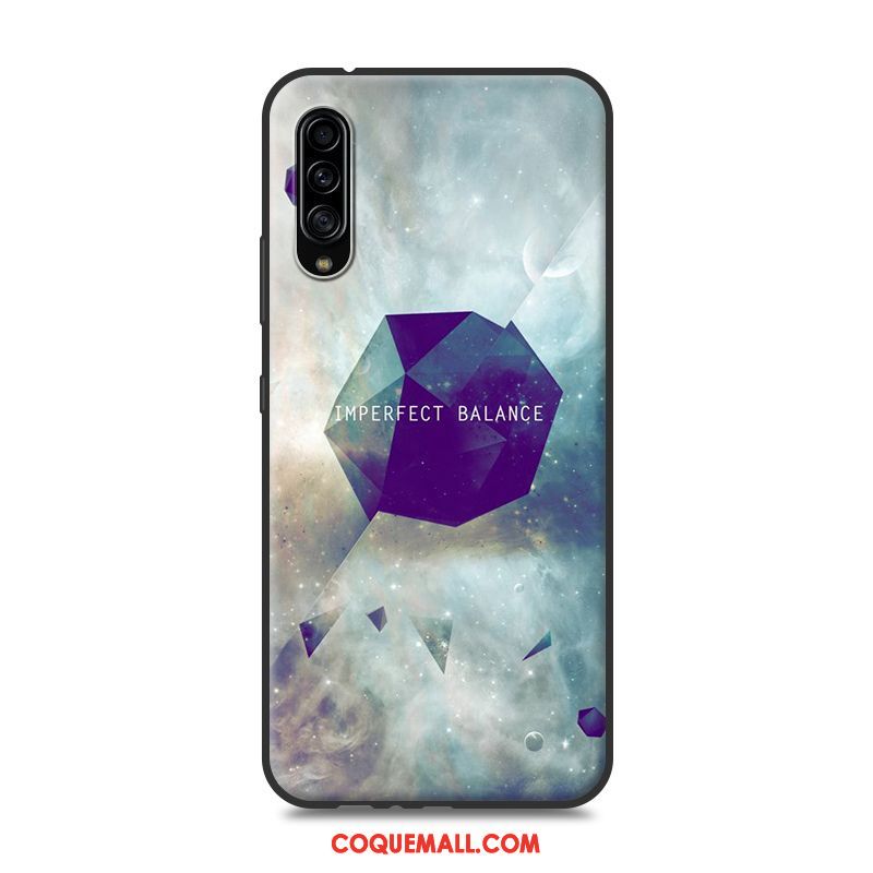 Étui Samsung Galaxy A90 5g Protection Silicone Peinture, Coque Samsung Galaxy A90 5g Étoile Blanc