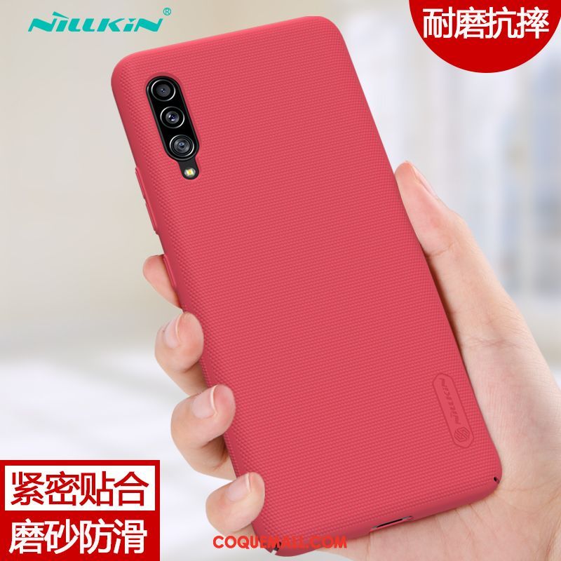 Étui Samsung Galaxy A90 5g Rouge Étoile Protection, Coque Samsung Galaxy A90 5g Or Délavé En Daim