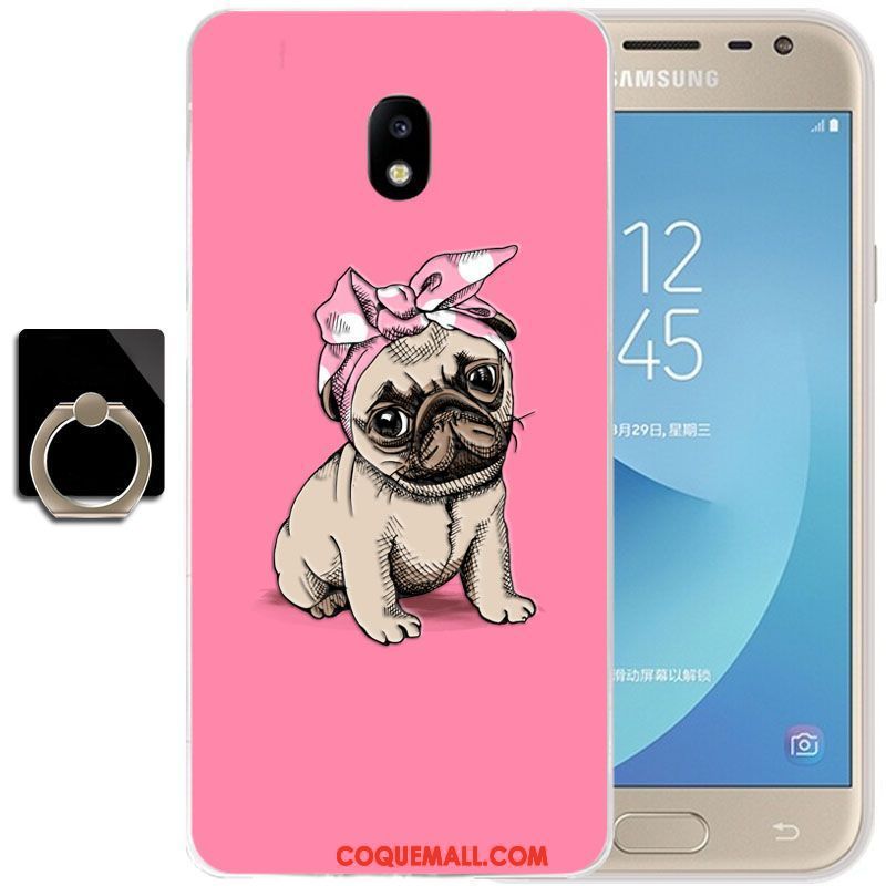 Étui Samsung Galaxy J3 2017 Bleu Fluide Doux Tout Compris, Coque Samsung Galaxy J3 2017 Téléphone Portable Tendance