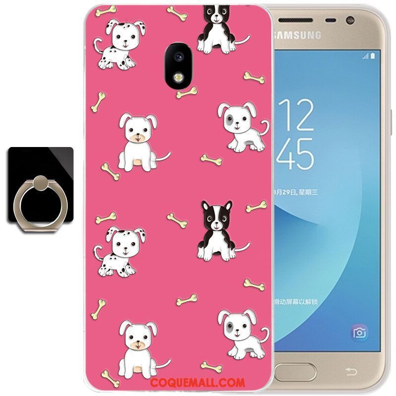 Étui Samsung Galaxy J3 2017 Bleu Fluide Doux Tout Compris, Coque Samsung Galaxy J3 2017 Téléphone Portable Tendance