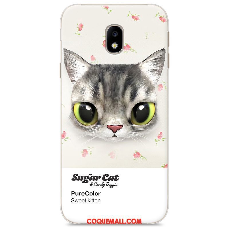 Étui Samsung Galaxy J3 2017 Dessin Animé Peinture Mignonne, Coque Samsung Galaxy J3 2017 Étoile Téléphone Portable