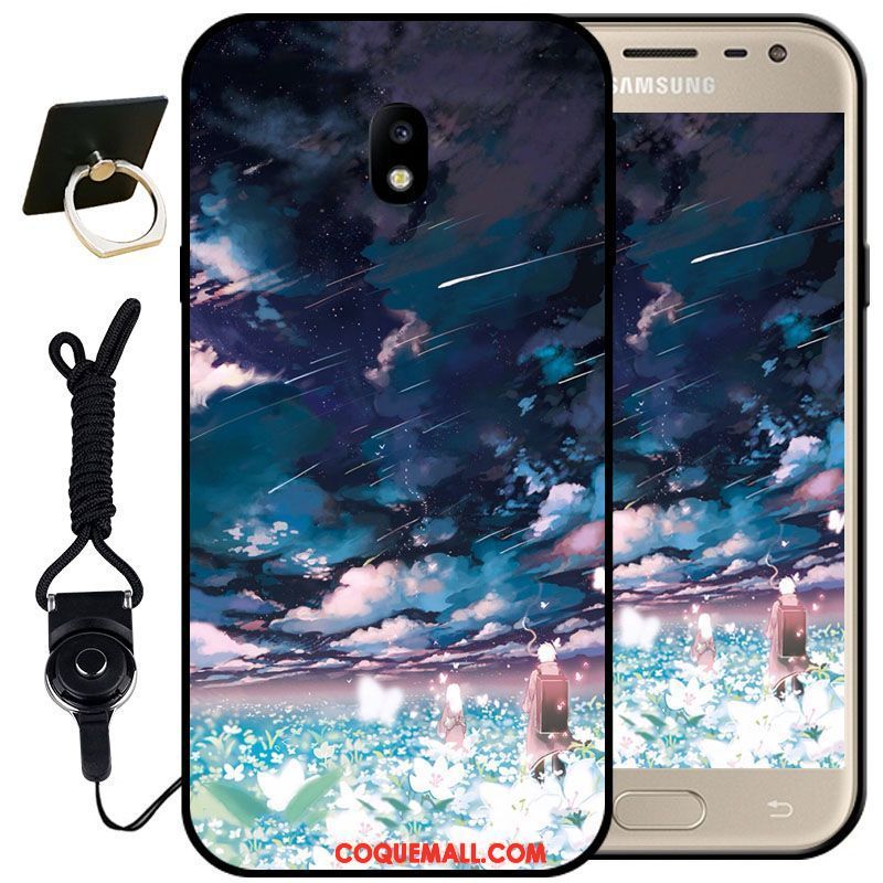 Étui Samsung Galaxy J3 2017 Dessin Animé Rose Protection, Coque Samsung Galaxy J3 2017 Téléphone Portable Silicone