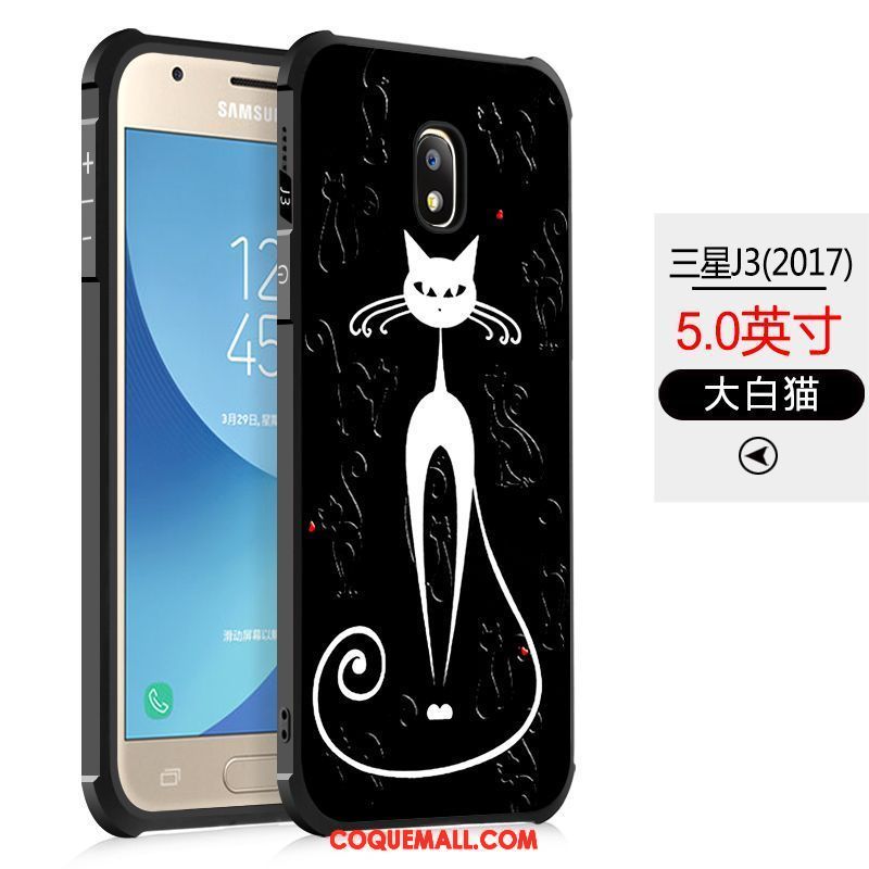 Étui Samsung Galaxy J3 2017 Dessin Animé Silicone Étoile, Coque Samsung Galaxy J3 2017 Personnalité Protection