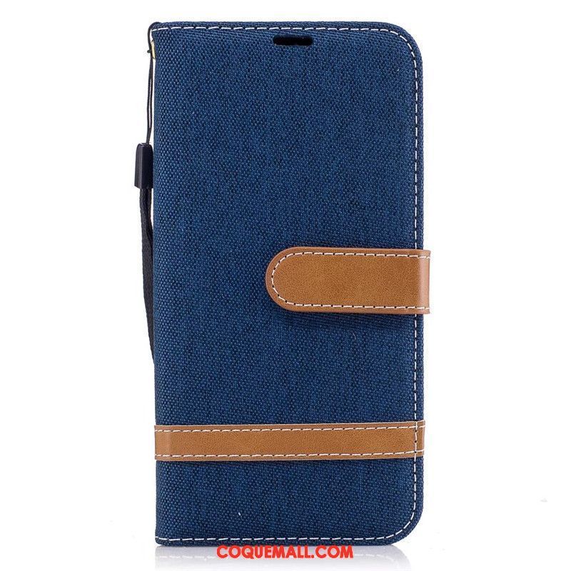 Étui Samsung Galaxy J3 2017 En Denim Étoile Clamshell, Coque Samsung Galaxy J3 2017 Protection Téléphone Portable