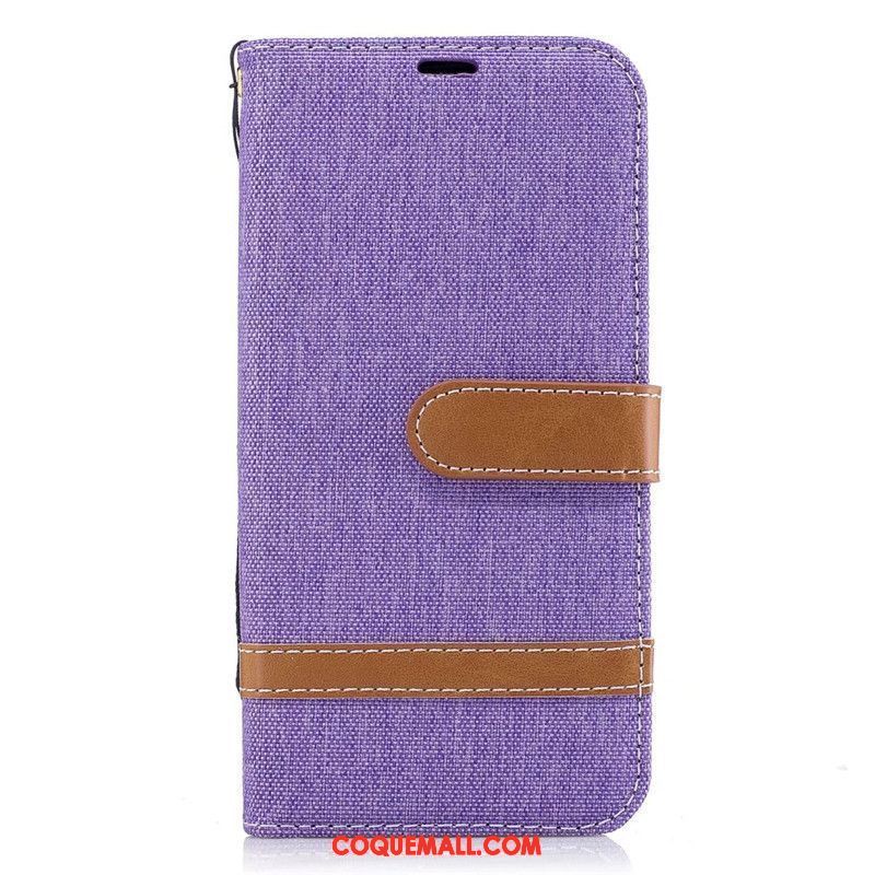 Étui Samsung Galaxy J3 2017 En Denim Étoile Clamshell, Coque Samsung Galaxy J3 2017 Protection Téléphone Portable