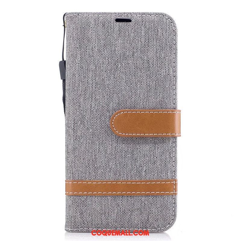 Étui Samsung Galaxy J3 2017 En Denim Étoile Clamshell, Coque Samsung Galaxy J3 2017 Protection Téléphone Portable