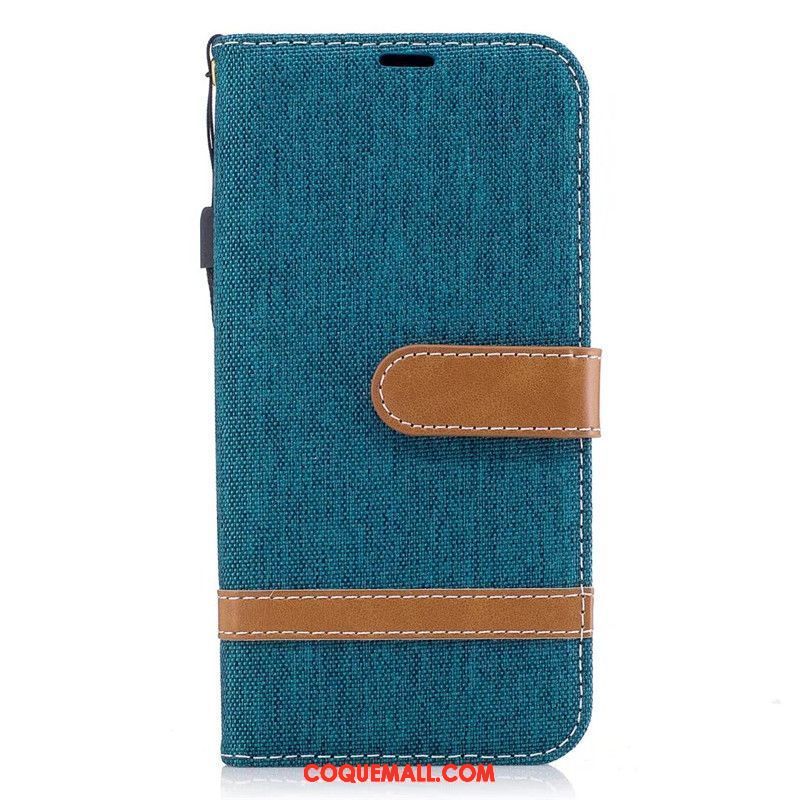 Étui Samsung Galaxy J3 2017 En Denim Étoile Clamshell, Coque Samsung Galaxy J3 2017 Protection Téléphone Portable