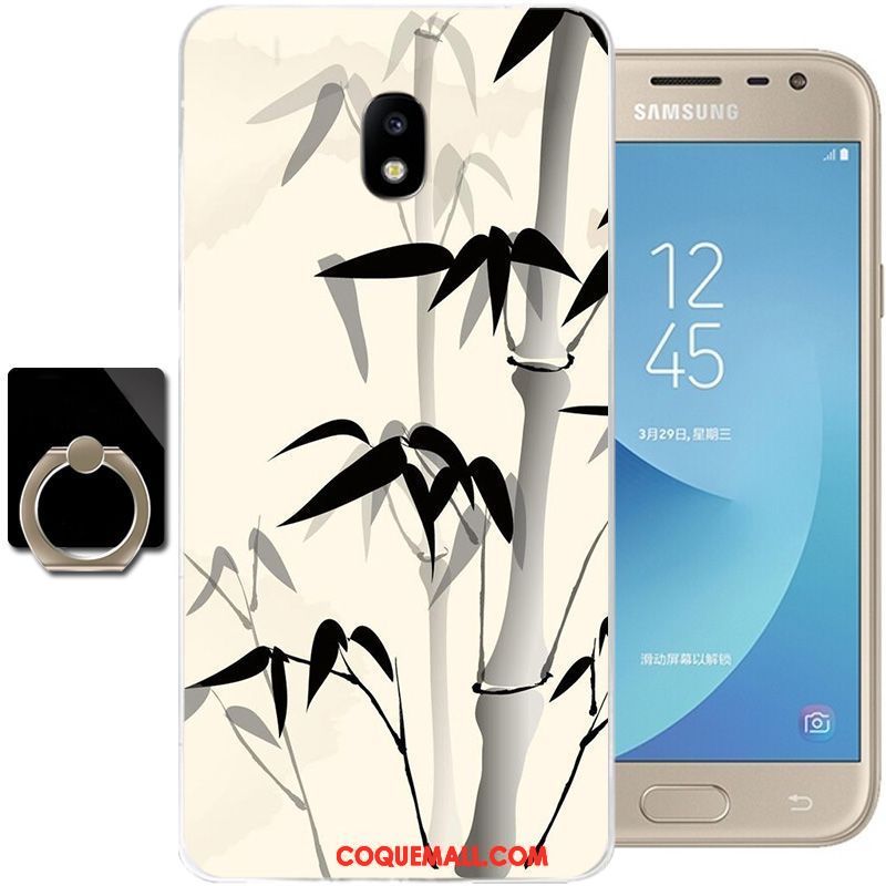 Étui Samsung Galaxy J3 2017 Encre Fluide Doux Étoile, Coque Samsung Galaxy J3 2017 Incassable Protection