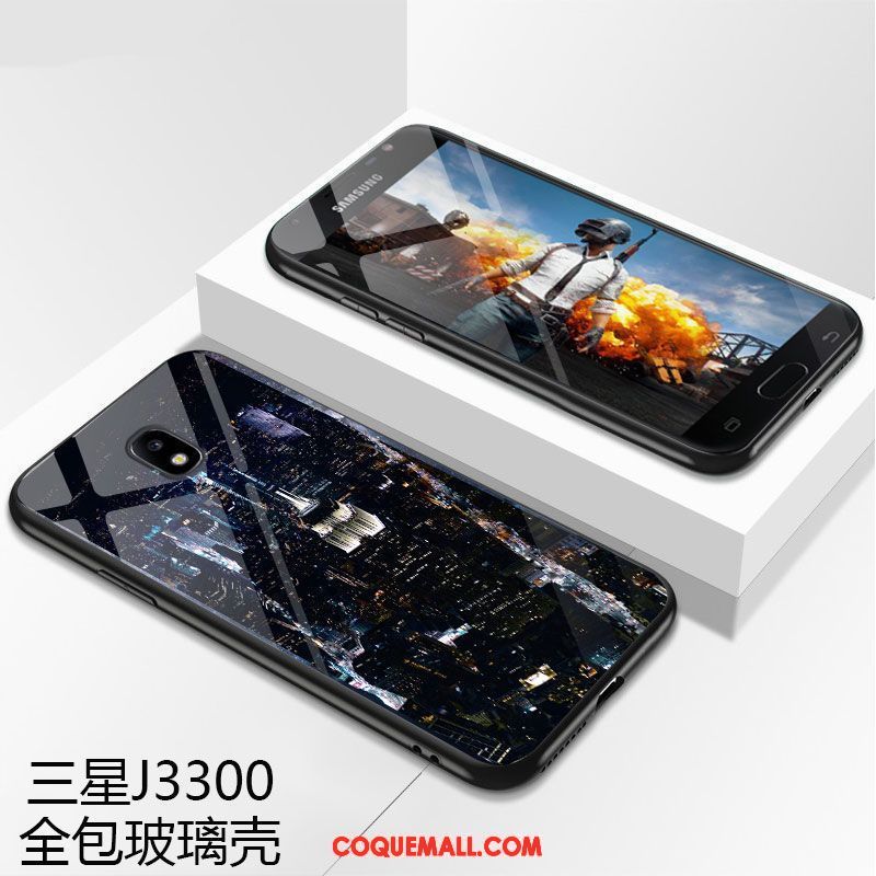 Étui Samsung Galaxy J3 2017 Incassable Téléphone Portable Verre, Coque Samsung Galaxy J3 2017 Étoile Créatif