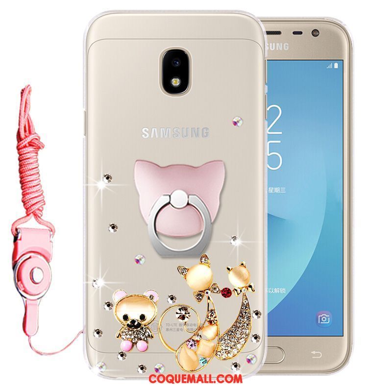 Étui Samsung Galaxy J3 2017 Incassable Téléphone Portable Étoile, Coque Samsung Galaxy J3 2017 Protection Fluide Doux