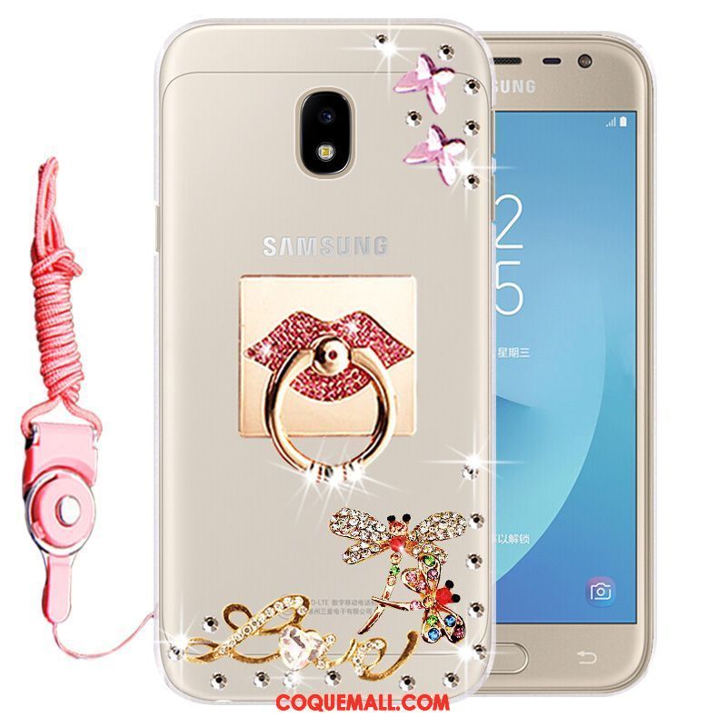 Étui Samsung Galaxy J3 2017 Incassable Téléphone Portable Étoile, Coque Samsung Galaxy J3 2017 Protection Fluide Doux