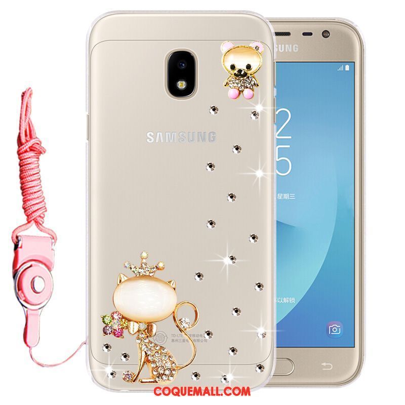 Étui Samsung Galaxy J3 2017 Incassable Téléphone Portable Étoile, Coque Samsung Galaxy J3 2017 Protection Fluide Doux