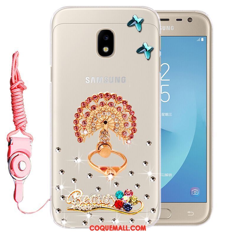 Étui Samsung Galaxy J3 2017 Incassable Téléphone Portable Étoile, Coque Samsung Galaxy J3 2017 Protection Fluide Doux