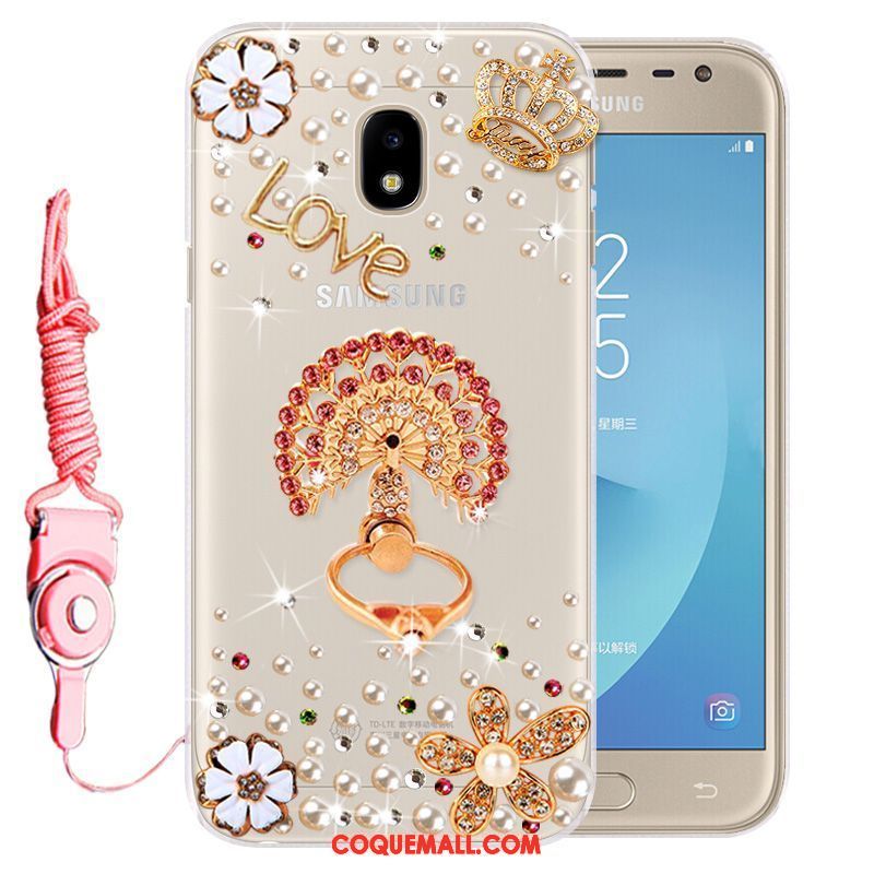 Étui Samsung Galaxy J3 2017 Incassable Téléphone Portable Étoile, Coque Samsung Galaxy J3 2017 Protection Fluide Doux