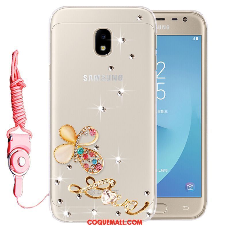 Étui Samsung Galaxy J3 2017 Incassable Téléphone Portable Étoile, Coque Samsung Galaxy J3 2017 Protection Fluide Doux