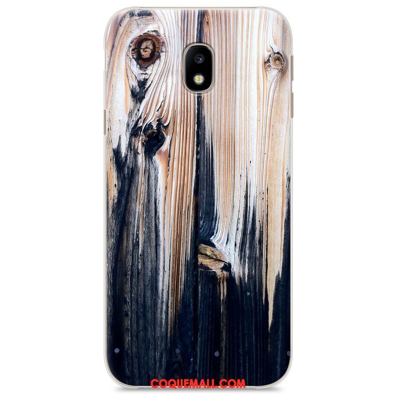 Étui Samsung Galaxy J3 2017 Peinture Téléphone Portable Tendance, Coque Samsung Galaxy J3 2017 Bois Vintage Braun