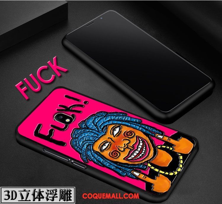 Étui Samsung Galaxy J3 2017 Rouge Protection Tendance, Coque Samsung Galaxy J3 2017 Étoile Graffiti