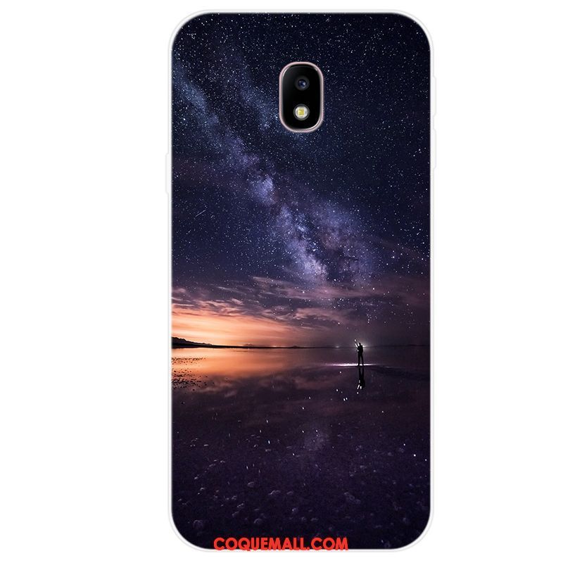 Étui Samsung Galaxy J3 2017 Silicone Art Téléphone Portable, Coque Samsung Galaxy J3 2017 Simple Étoile