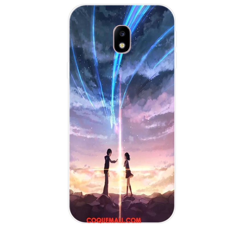 Étui Samsung Galaxy J3 2017 Silicone Art Téléphone Portable, Coque Samsung Galaxy J3 2017 Simple Étoile