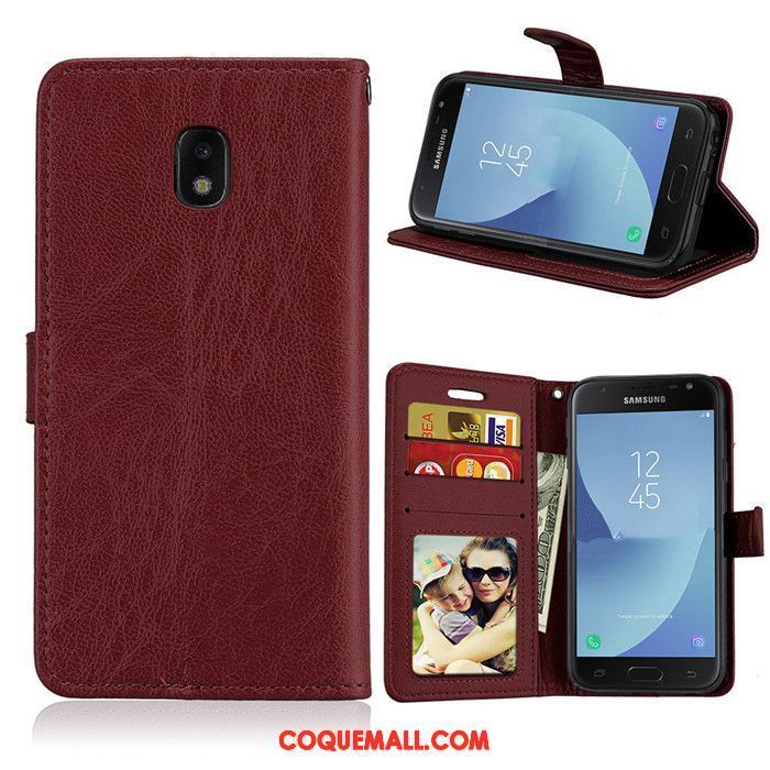 Étui Samsung Galaxy J3 2017 Silicone Étui En Cuir Étoile, Coque Samsung Galaxy J3 2017 Téléphone Portable Incassable