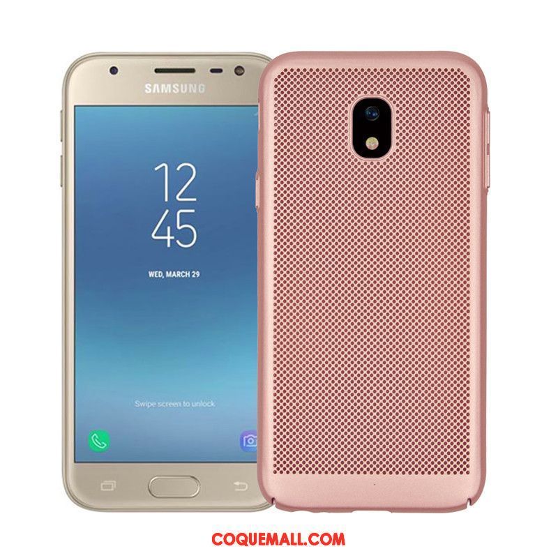 Étui Samsung Galaxy J3 2017 Très Mince Protection Téléphone Portable, Coque Samsung Galaxy J3 2017 Étoile Or Rose