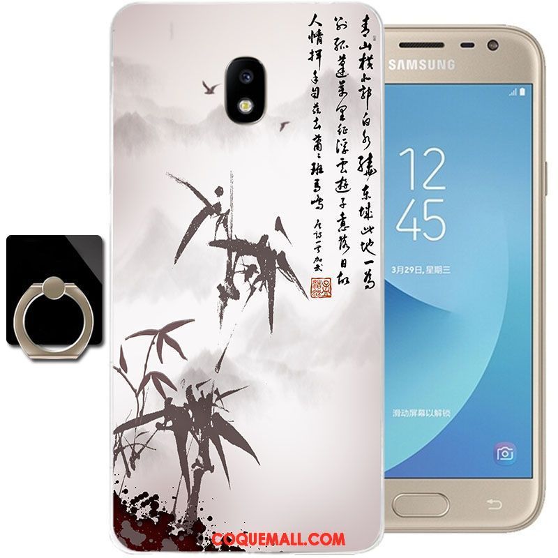 Étui Samsung Galaxy J3 2017 Téléphone Portable Transparent Fluide Doux, Coque Samsung Galaxy J3 2017 Incassable Tout Compris