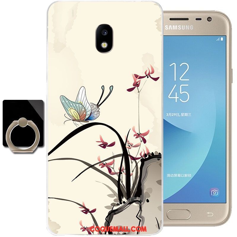 Étui Samsung Galaxy J3 2017 Téléphone Portable Transparent Fluide Doux, Coque Samsung Galaxy J3 2017 Incassable Tout Compris